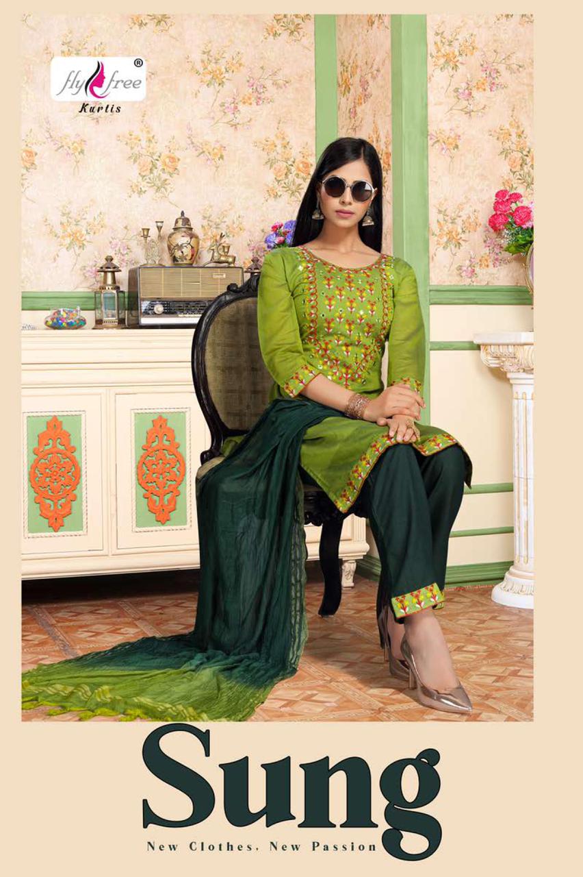 Fly Free Sung Fancy Designer Festival Wear Silk Ready Made Collection